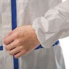 Vêtement d'isolement de protection de l'hôpital ICU Vêtement non toxique blanc jetable