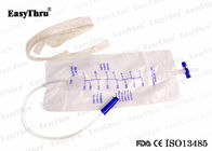 750 ml de sac d' urine jetable en PVC non toxique avec bandage élastique à vanne transversale