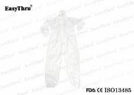 Vêtements de protection à usage unique blancs, couvertures non tissées S M L XL XXL XXXL