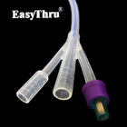 400 mm de longueur de silicone Foley cathéter pour le drainage de l' urine avec Tiemann ouverte ronde pointe 2 Way 3 Way urétérale